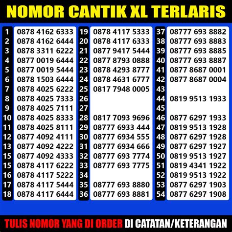 Jual Nomor Cantik Xl Tripel Abab Murah Meriah Shopee Indonesia