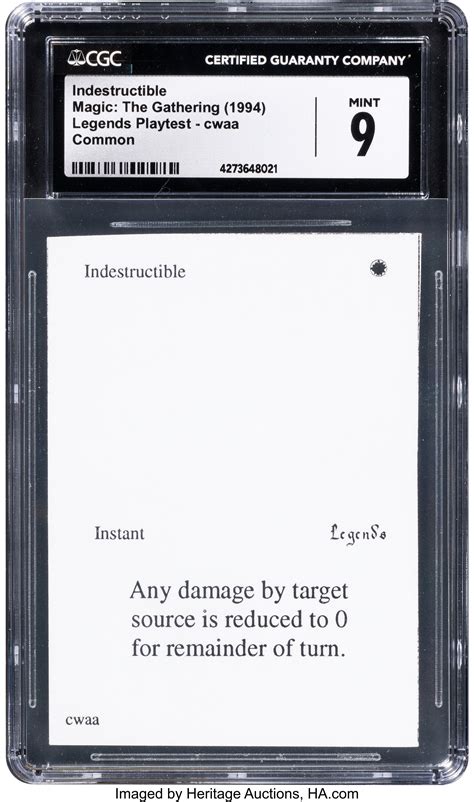 Magic: The Gathering Indestructible Legends Playtest CGC Trading | Lot