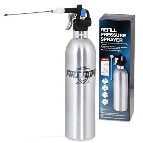 【firstinfo】 Max Pressure 110 Psi 650ml Aluminum Canister Aerosol Refillable Fluid Storage Spray