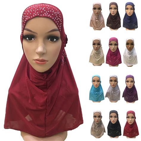 Amira Hijab Women Muslim Head Cover Wrap Scarf One Piece Islamic