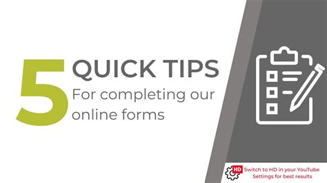 Quick Tips For Completing Our Online Forms Youtube