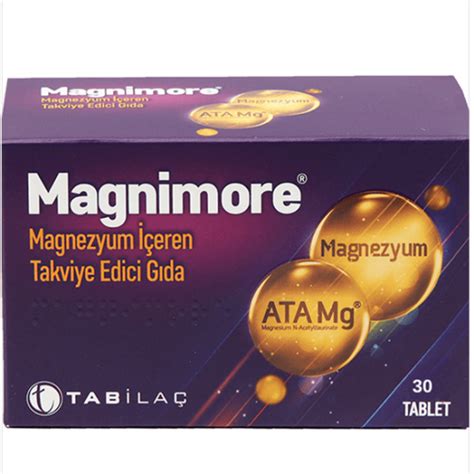 Magnimore Plus Tablet Magnezyum Takviyesi Nar Ecza