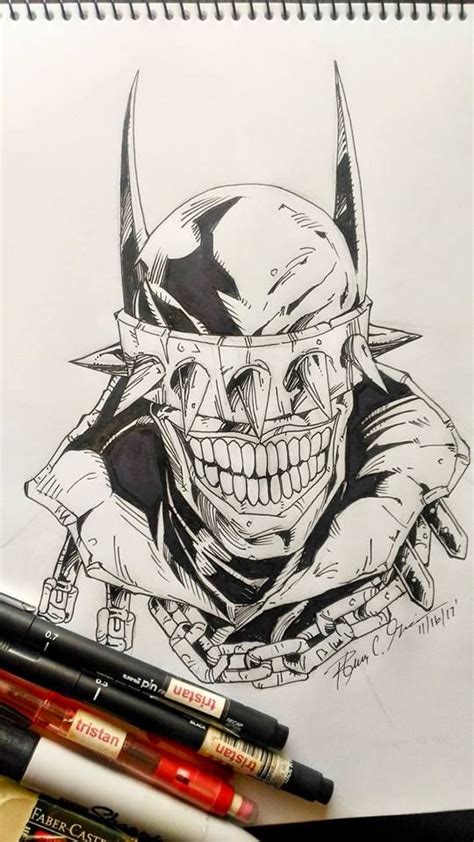 The Batman Who Laughs Drawing