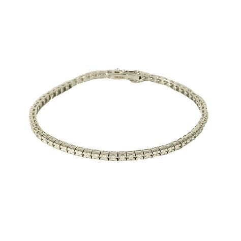 Bracciale Tennis In Oro Bianco E Diamanti Ct Oro Co Luxury Zone