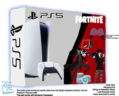 Since I was bored, I made a PS5 X Fortnite Bundle with Persona 5 themed ...