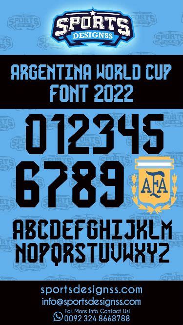 Argentina World Cup Font 2022 23 Free Download By Sportsdesignss In