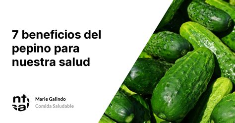 7 Beneficios Del Pepino Para Nuestra Salud TuInfoSalud