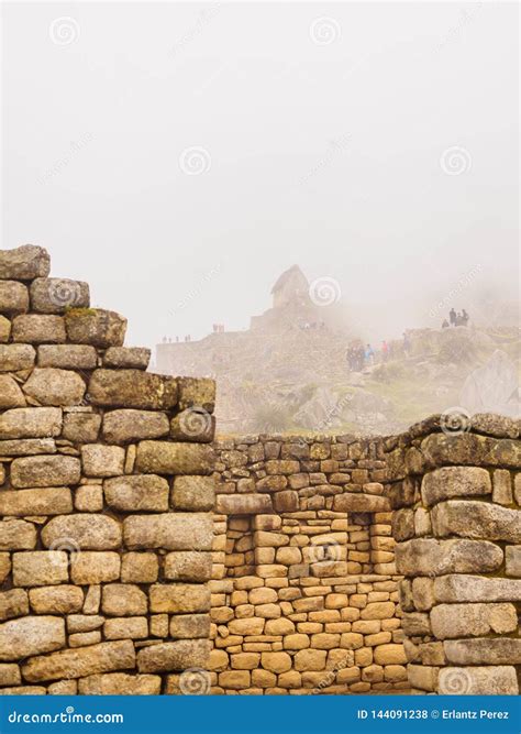 View Of The Lost Incan City Of Machu Picchu Near Cusco Peru Stock