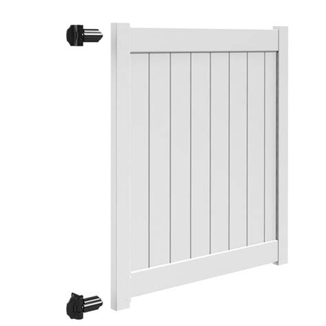 Freedom Bolton 5 Ft H X 5 Ft W White Vinyl Fence Gate In The Vinyl