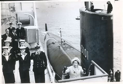 Her Majesty Queen Elizabeth II visiting Royal Navy's first nuclear ...