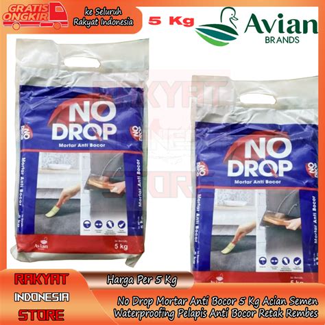 Jual NO DROP MORTAR ANTI BOCOR DARI AVIAN BRANDS PELAMIR SIAP MENCEGAH