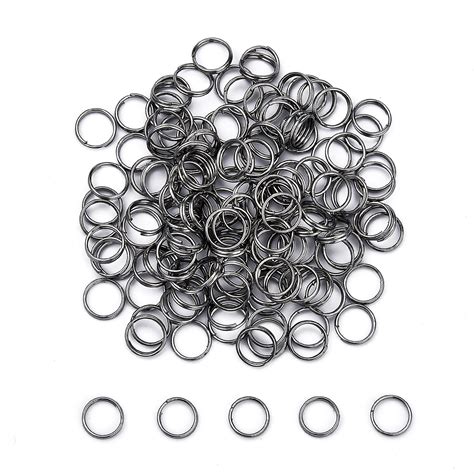 Honeyhandy Iron Split Rings Double Loops Jump Rings Cadmium Free