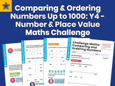 Comparing And Ordering Numbers Up To 1000 Y4 Number And Place Value Maths Challenge