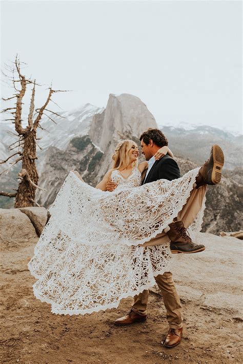 Glacier Point Elopement At Yosemite National Park Ashley John Meg