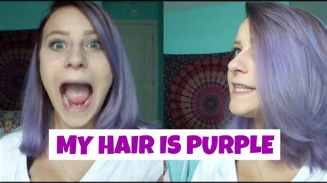 I Died My Hair Purple Vlog 718 2516 Youtube