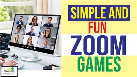 Simple And Fun Zoom Games Virtual Team Building Activities Youtube