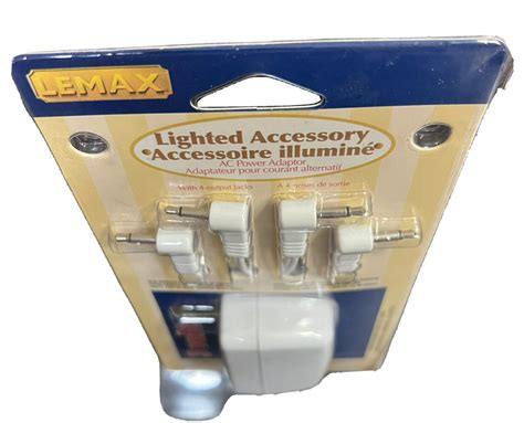 New Volt Lemax Ac Power Adapter Output Jacks Lighted Accessory