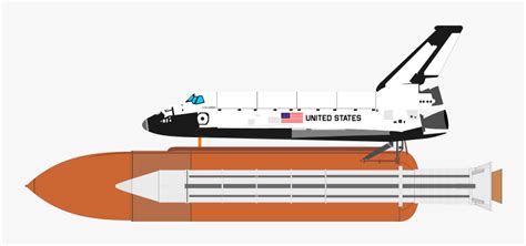 Space Shuttle - Space Shuttle External Tank Drawing, HD Png Download ...