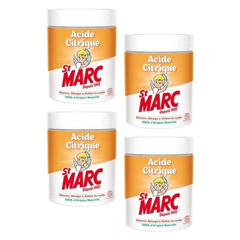 Lot De 4 Acides Citrique Nettoyant Multi Usage 100 D Origine Naturelle