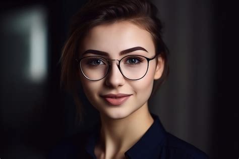 Premium Ai Image A Woman With Glasses