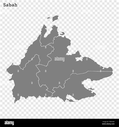 Sabah map hi-res stock photography and images - Alamy