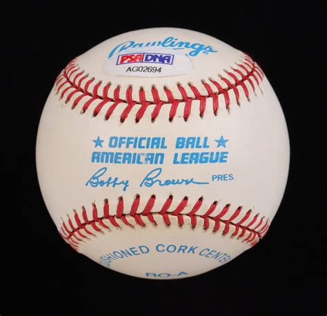 Mickey Mantle Signed Le Oal Baseball With Bold Sweet Spot Signature