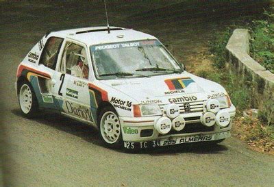 Ref RSD 078 Peugeot 205 T16 Bruno Saby Rally Corte Inglés 85