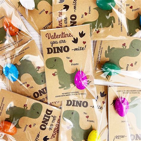 Valentines Day Gifts for Kids, 24 PCS Dinosaur Eggs That Hatch Growing