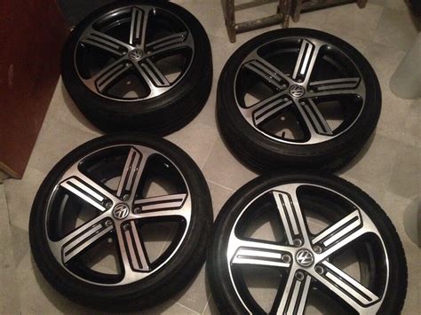 Genuine Vw Golf R 7 5 Mk7 Cadiz Alloy Wheels With Tyres 5g0601025dq Fit