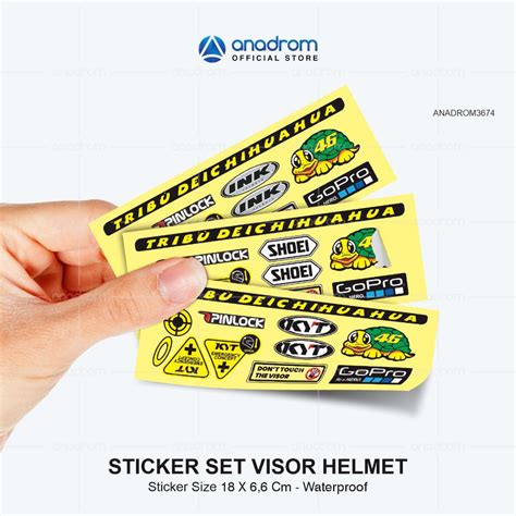 Jual Sticker Set Visor Helm Sticker Helm Universal Sticker Visor