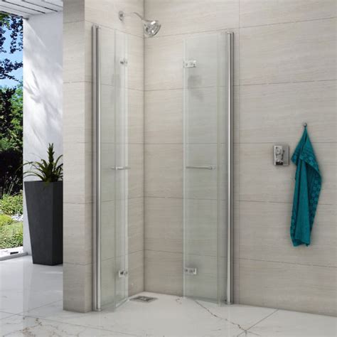 Merlyn Series X Corner Entry Bifold Double Showerwall