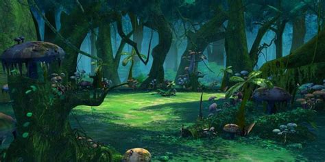 Cartoon Forest Scene 01 | 3D model | Landscape drawings, Landscape, Scenery