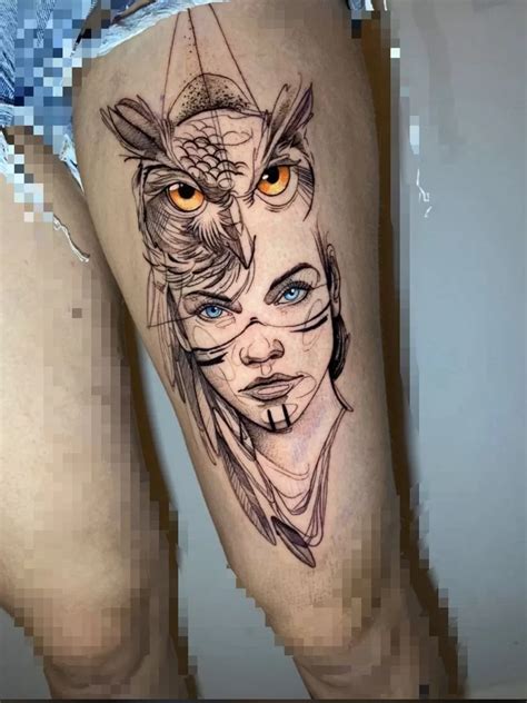 Artemis Sketch Tattoo TATTOOGOTO