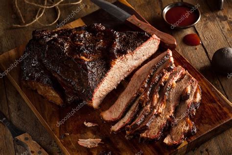 Homemade Smoked Barbecue Beef Brisket Stock Photo By ©bhofack2 75294023