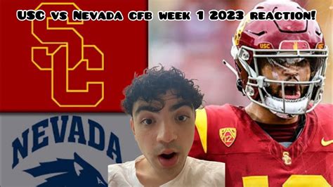 Caleb Williams Heisman Nevada Wolf Pack Vs Usc Trojans Cfb Week 1