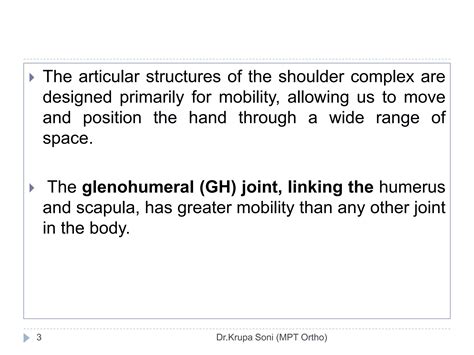 Shoulder Complex Biomechanics Ppt