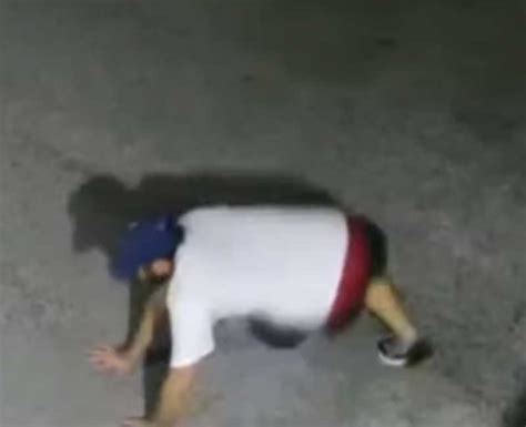 Watch Unsuccessful Burglar Falls Multiple Times During Clumsy Getaway