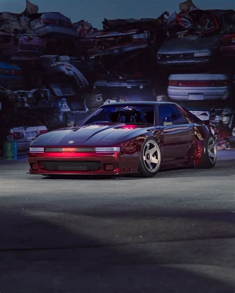 Cyberpunked Toyota Supra Mk3 Restomod CGI Dwells Around A Vehicle