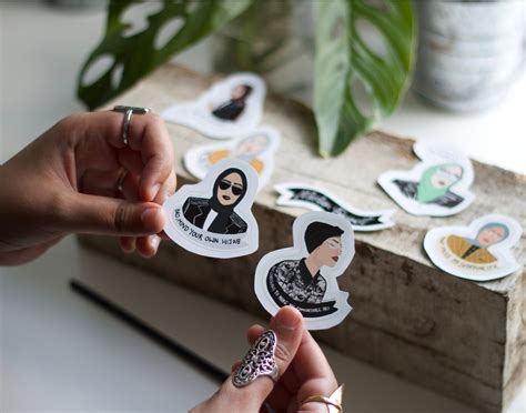 Hijabi Islamic Stickers Set Hijabi Laptop Stickers Radical Etsy