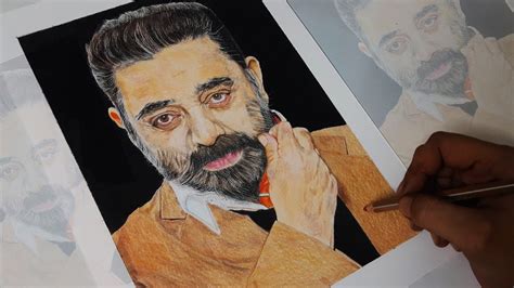 Kamal Haasan Drawing Hyper Realistic Drawing Youtube