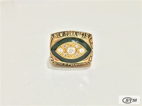 Replica 1968 New York Jets Super Bowl Football Championship Ring Best ...