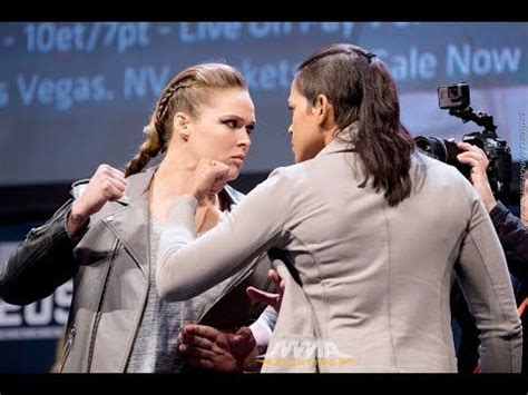 Ronda Rousey vs. Amanda Nunes UFC 207 Staredown Video - YouTube | Ronda ...