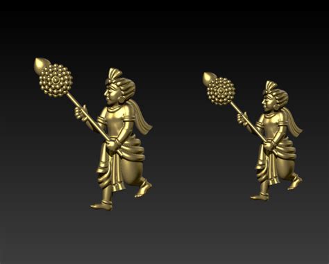 Das murti 3D model using Jewlery designer. - Cad Wala