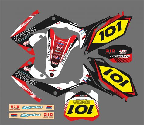 Graphic Kit Honda Crf Speed Kitdeco Moto Fr