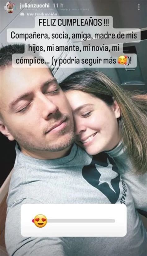 Julián Zucchi Instagram Envía Romántico Mensaje A Su Pareja Yiddá