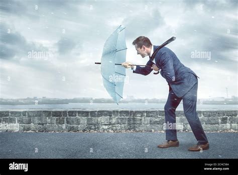 Strong Wind Umbrella Hi Res Stock Photography And Images Alamy