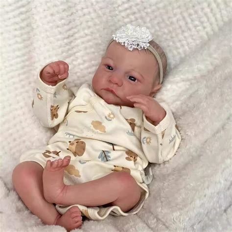 NPK 19inch Reborn Baby Doll Already Painted Finished Awake Newborn Baby