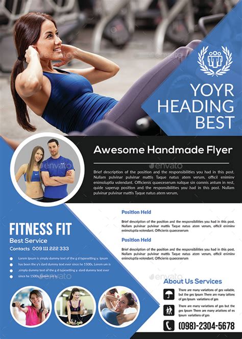 Free 23 Fitness Flyer Templates In Ms Word Psd Ai Publisher