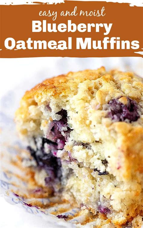 Blueberry Oatmeal Muffins Artofit