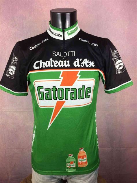 Gatorade Chateau D Ax Bianchi Team Maillot Vintage Ann Es S Cyclisme